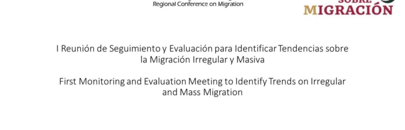 First Follow-up and evaluation meeting to identify regional trends regarding irregular and mass migration